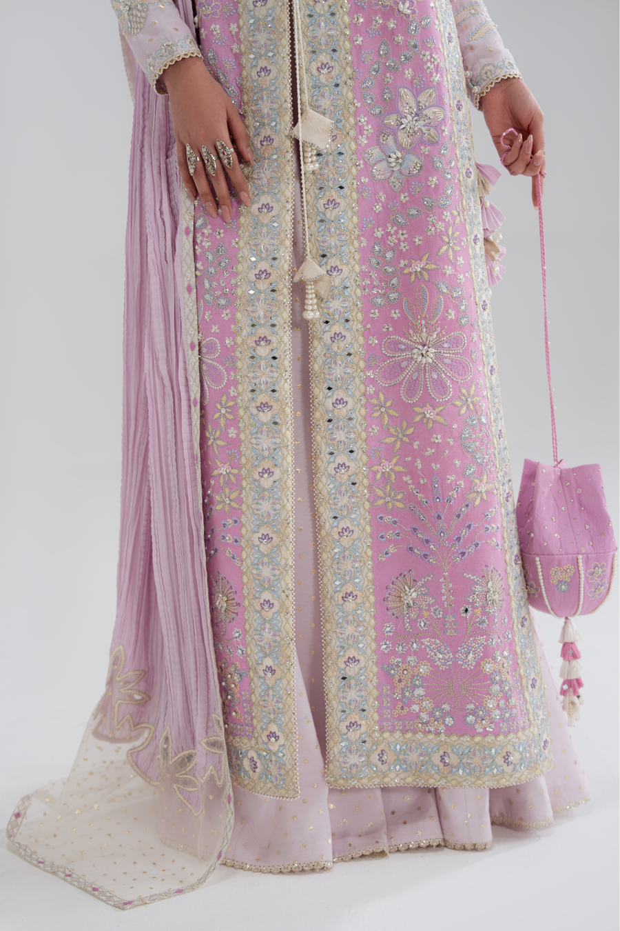 Soraya Silk Edit Embroidered Silk Unstitched 3Pc Suit - Zareen