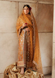 Hussain Rehar Luxury Festive Formal Organza Unstitched Dress - Zareena