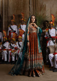 Hussain Rehar Festive Embroidered Korean Raw Silk Unstitched 3Pc Suit - ZARIN