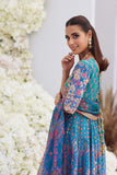 Mina Hasan Embroidered Raw Silk Unstitched 3Pc Suit - Zayna