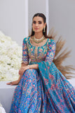 Mina Hasan Embroidered Raw Silk Unstitched 3Pc Suit - Zayna