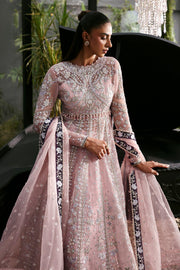 Afrozeh La Fuchsia Embroidered Organza Unstitched 3Pc Suit ALF-25-V1-06 ZEAL