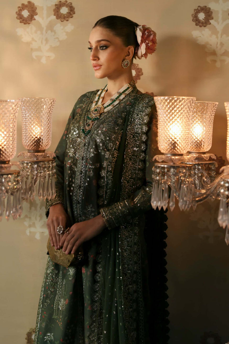 Afrozeh Divani Embroidered Raw Silk Unstitched 3Pc Suit AS-V3-24-05 Zeba