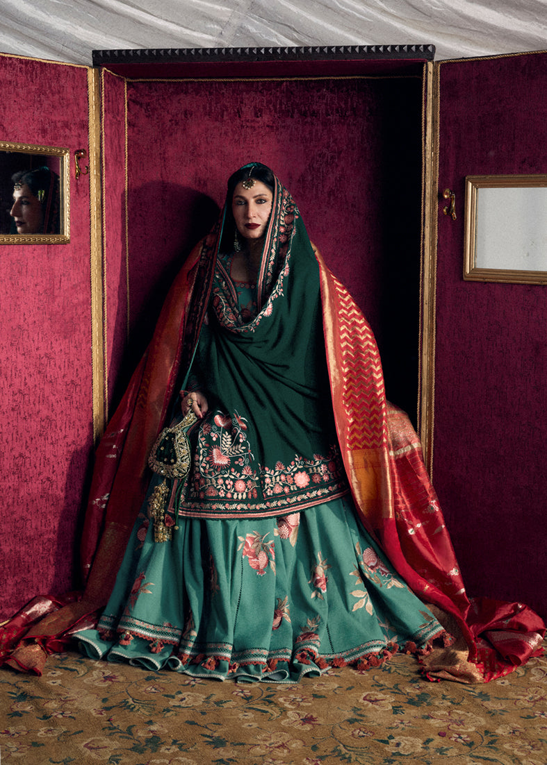 Hussain Rehar Kot Radha Kishan Unstitched Karandi 3Pc Suit - Zeba