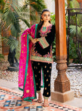 Zainab Chottani Embroidered Velvet Unstitched 3Pc Suit - Zeba