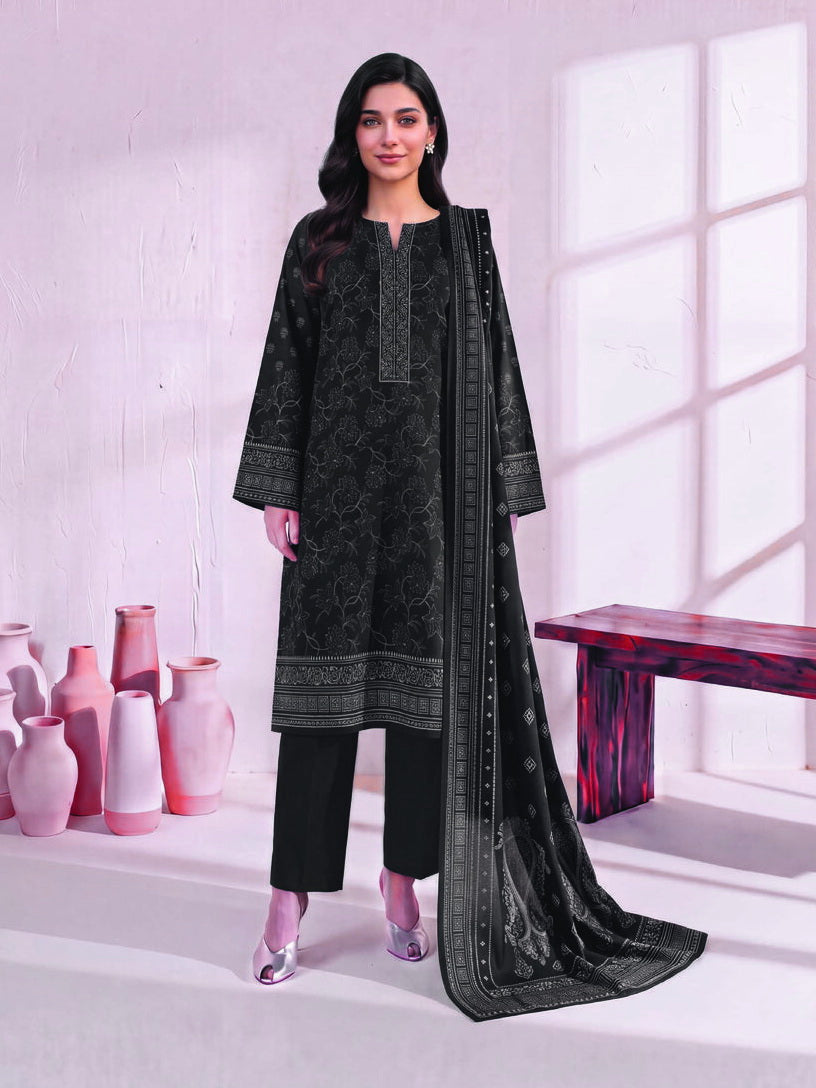 Zeenia Marina Vol-02 Digital Printed Linen Unstitched 3Pc Suit DS-01