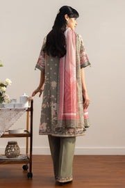 Coco by Zara Shahjahan Prints Unstitched Lawn 3Pc Suit D-10A Zen