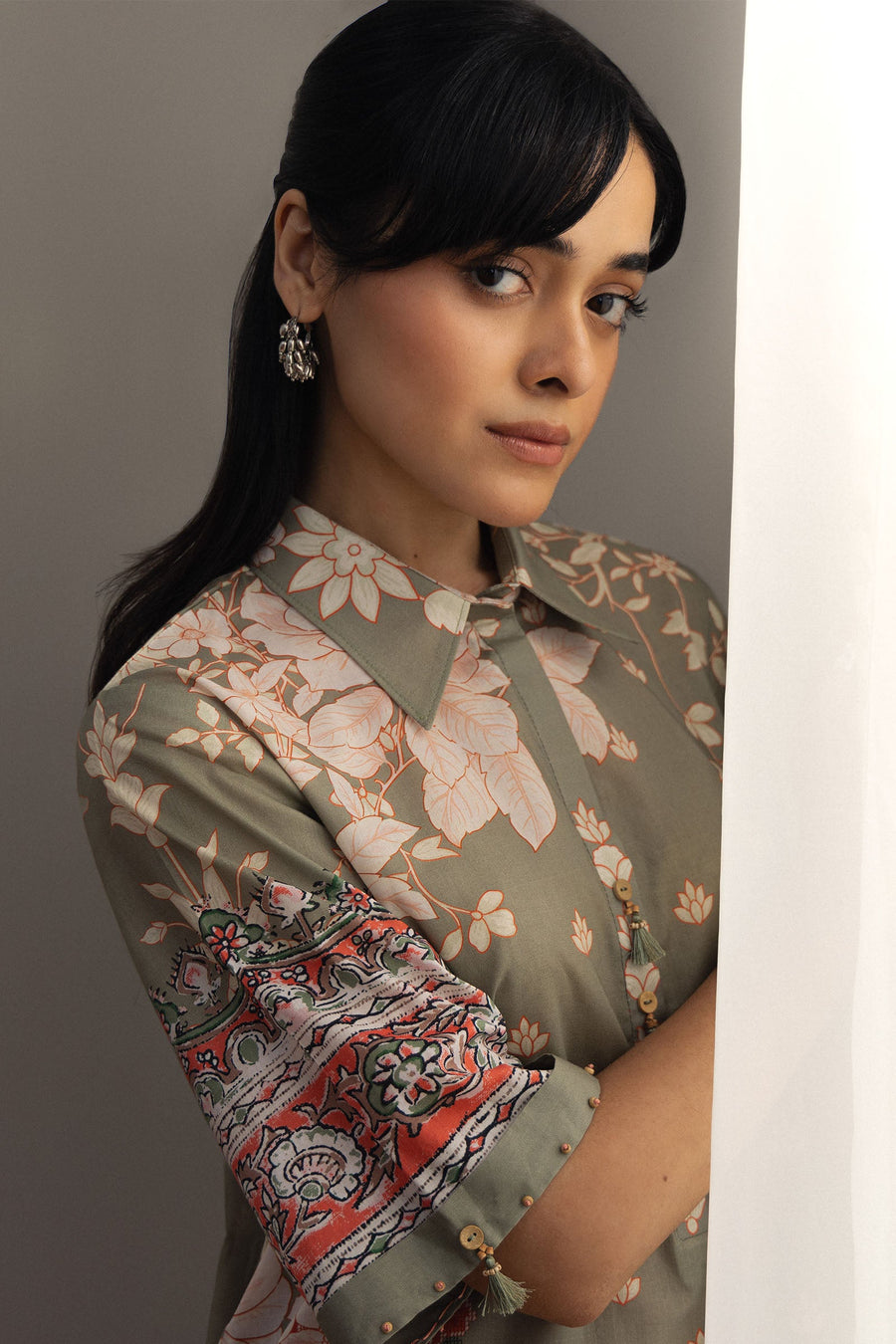 Coco by Zara Shahjahan Prints Unstitched Lawn 3Pc Suit D-10A Zen