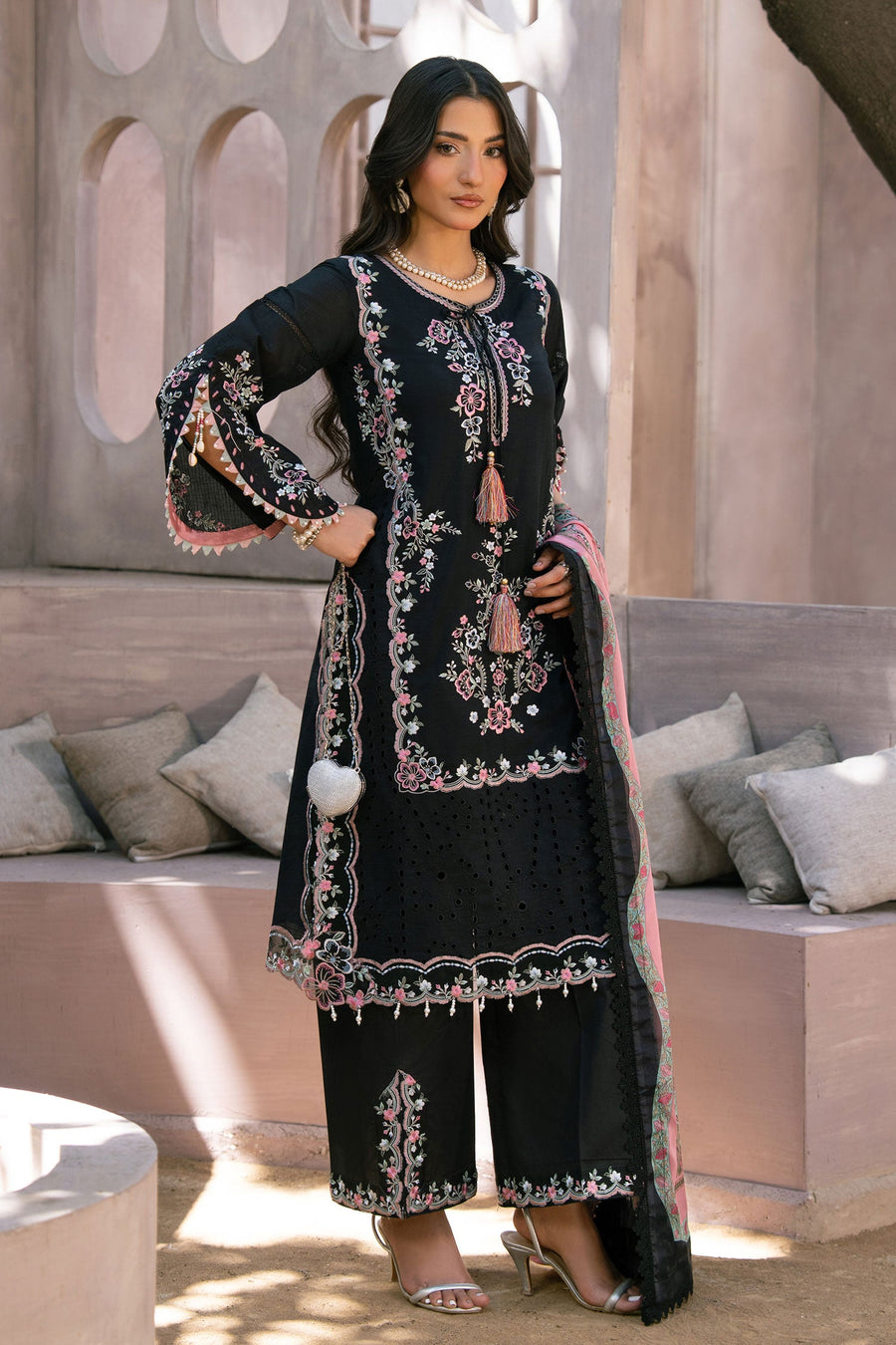 Zivah Apparel Bloom Haven Ready to Wear Luxury Lawn 3Pc Suit - Zenvy