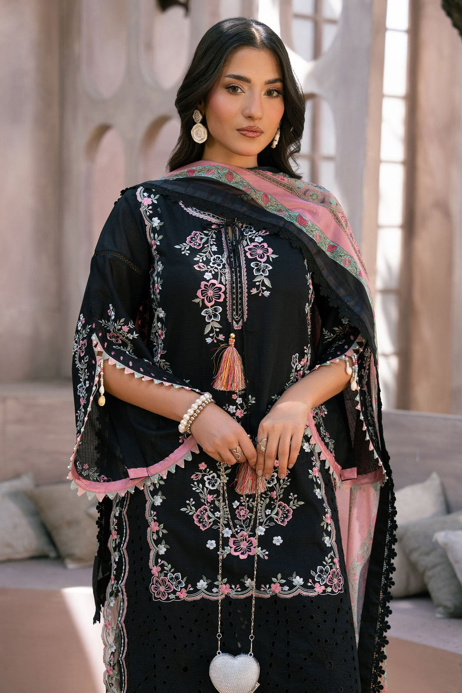 Zivah Apparel Bloom Haven Ready to Wear Luxury Lawn 3Pc Suit - Zenvy