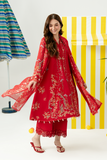 Zarposh Sundaze Embroidered Luxury Lawn Unstitched 3Pc Suit - ZEPHYR