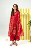 Zarposh Sundaze Embroidered Luxury Lawn Unstitched 3Pc Suit - ZEPHYR