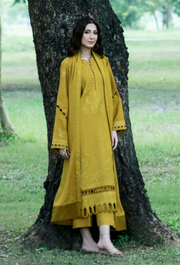 Zephyr by Humdum Embroidered Wool Unstitched 3Pc Suit D-05
