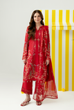 Zarposh Sundaze Embroidered Luxury Lawn Unstitched 3Pc Suit - ZEPHYR