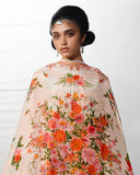 Jugnu Lahore The Reserved View Embroidered Cotton Unstitched 3Pc Suit - Zerah