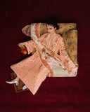 Jugnu Lahore The Reserved View Embroidered Cotton Unstitched 3Pc Suit - Zerah