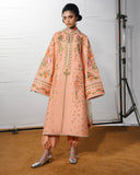 Jugnu Lahore The Reserved View Embroidered Cotton Unstitched 3Pc Suit - Zerah