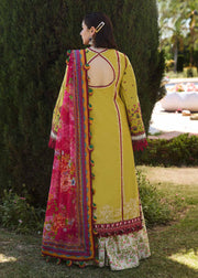 Hussain Rehar Embroidered Luxury Lawn Unstitched 3Pc Suit D-03 ZEST