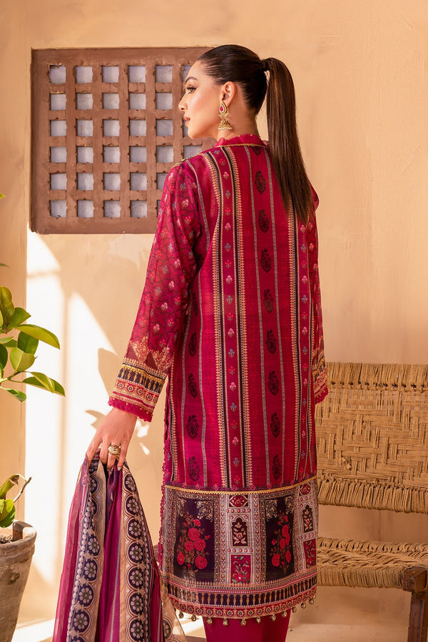 Afshan by Zoya & Fatima Embroidered Monark 4Pc Suit - Zimil