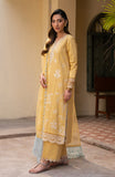 Seran Lamhay Embroidered Lawn Unstitched 3Pc Suit D-09 ZIRA