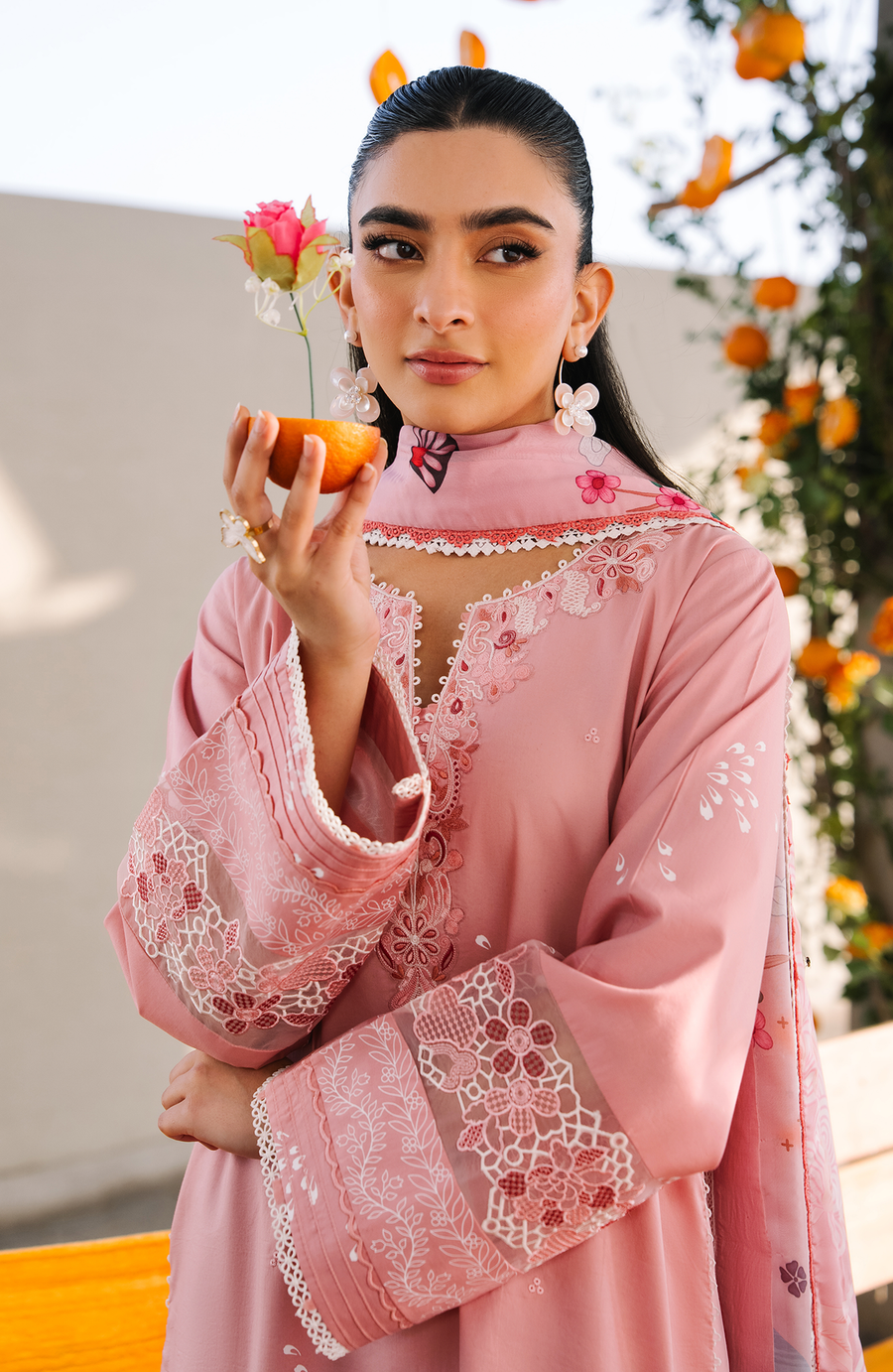 Seran Afsanah Embroidered Lawn Unstitched 3Pc Suit D-07 ZIVA