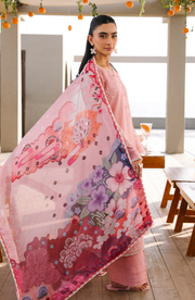Seran Afsanah Embroidered Lawn Unstitched 3Pc Suit D-07 ZIVA