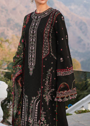Hussain Rehar Embroidered Khaddar Unstitched 3Pc Suit - Zobia