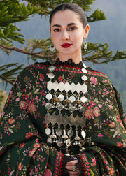 Hussain Rehar Embroidered Khaddar Unstitched 3Pc Suit - Zobia