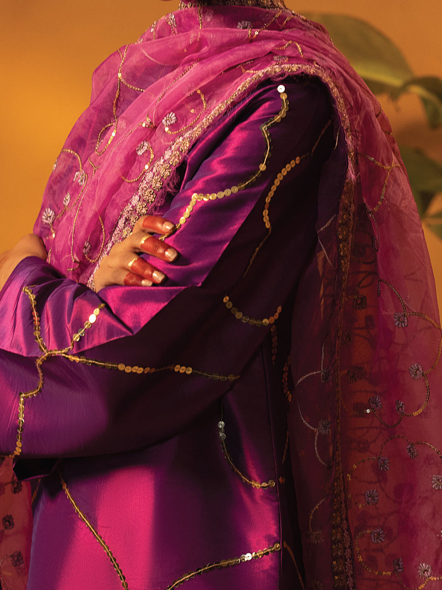 Faiza Faisal Signature Festive Pret Rangooli Fabric 3Pc Suit - Zoe