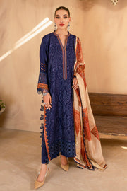 Afshan by Zoya & Fatima Embroidered Cotton Net 3Pc Suit - Zohra