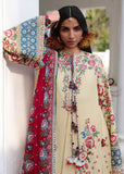 Hussain Rehar Kalabagh Unstitched Embroidered Lawn 3Pc Suit - Zubdah