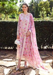 Kanwal Malik Zaina Embroidered Lawn Unstitched 3Pc Suit - ZURI