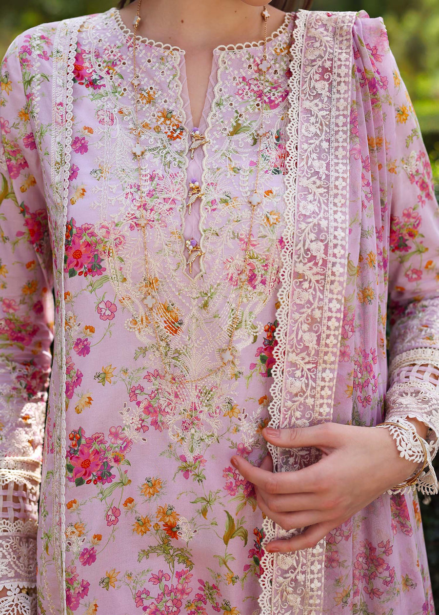 Kanwal Malik Zaina Embroidered Lawn Unstitched 3Pc Suit - ZURI