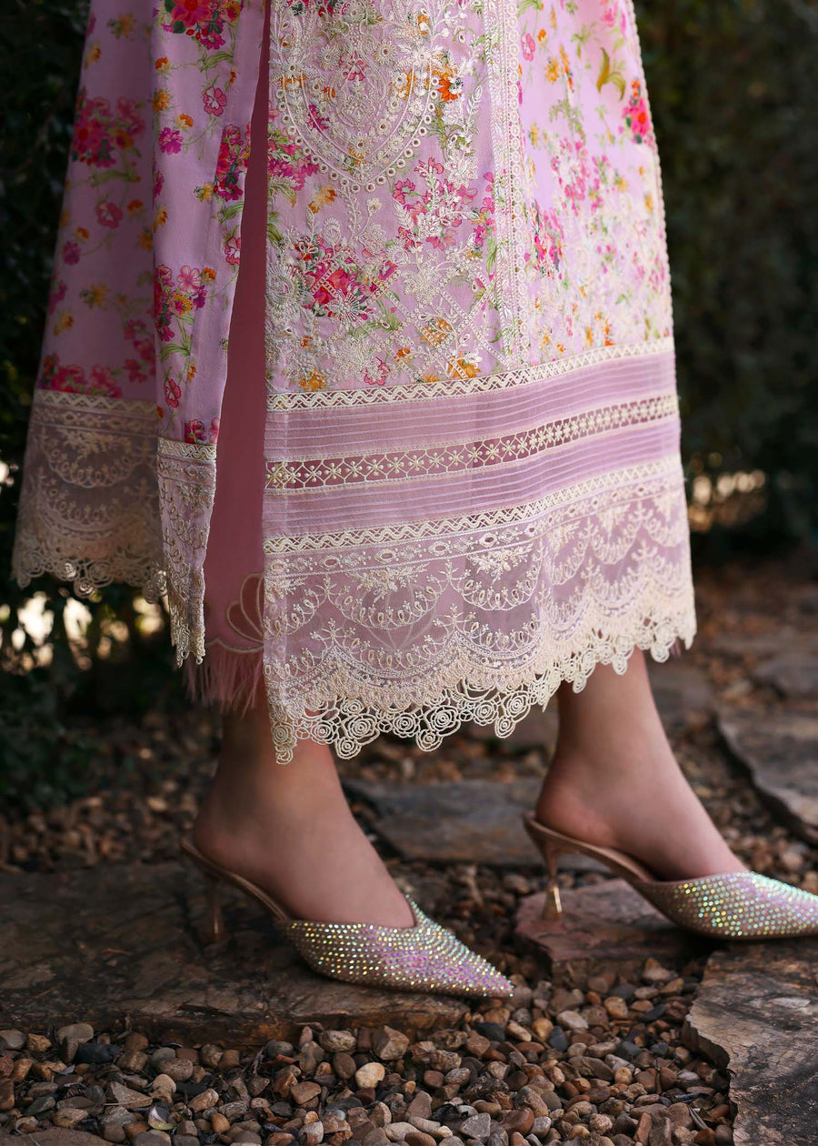 Kanwal Malik Zaina Embroidered Lawn Unstitched 3Pc Suit - ZURI