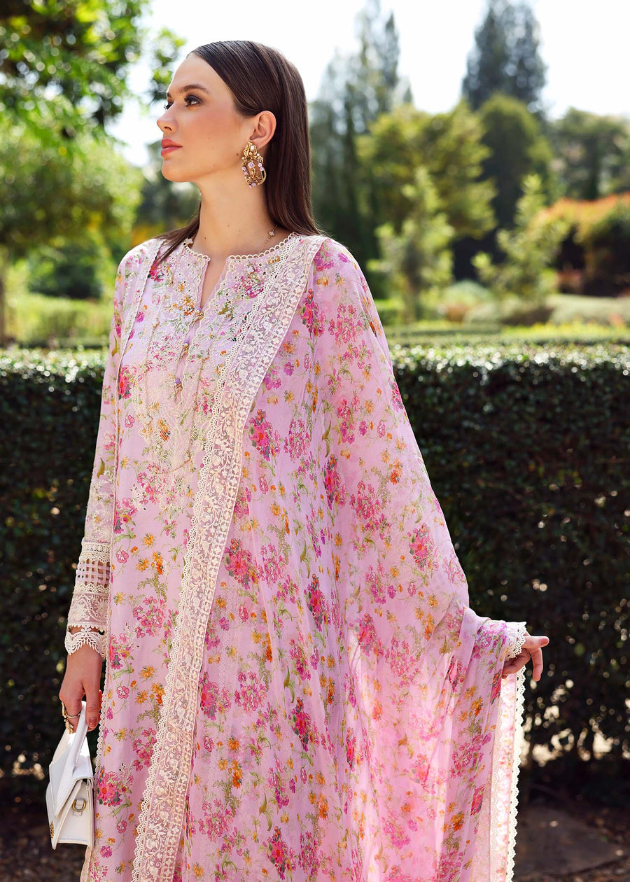 Kanwal Malik Zaina Embroidered Lawn Unstitched 3Pc Suit - ZURI