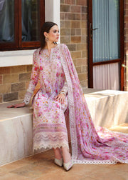 Kanwal Malik Zaina Embroidered Lawn Unstitched 3Pc Suit - ZURI
