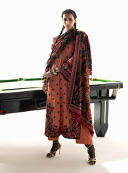 Zainab Chottani Embroidered Marina Twill Unstitched 3Pc Suit D-05 Zuri