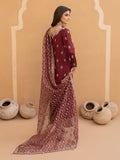 Hemstitch Embroidered Raw Silk Ready to Wear 3Pc Suit - Zurina