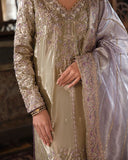 Mushq Sunehri Ramsha Edit Zari Silk Stitched 3Pc Suit - Zyva