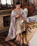 Mushq Sunehri Ramsha Edit Zari Silk Stitched 3Pc Suit - Zyva