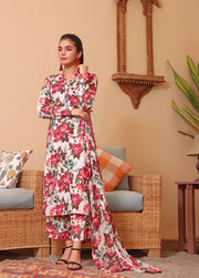 Feathers Nayab Unstitched Digital Printed Lawn 3Pc Suit AAINA-FT099