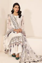 Alizeh Fashion Lamhay Festive Embroidered Chiffon 3Pc Suit V15D07 - Abar