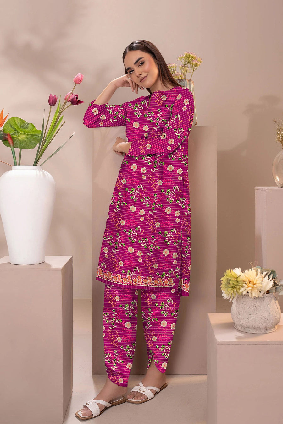 Ada by Safwa Printed Zari Khaddar Unstitched 2Pc Suit ADA-02