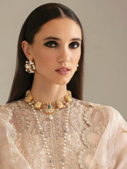 Ayzel by Afrozeh Panache Unstitched Organza 3Pc Suit AZ-V5-02 ALLORA
