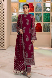 AF-DUA-3011-Amaya Magenta Embroidered Chiffon