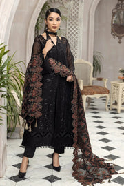 Alizeh Fashion Ik Dastaan Embroidered Chiffon 3Pc Suit D-07 ARMAN