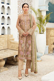 Alizeh Fashion Vol-04 Embroidered Chiffon 3Pc Suit D-08 Aura Blush