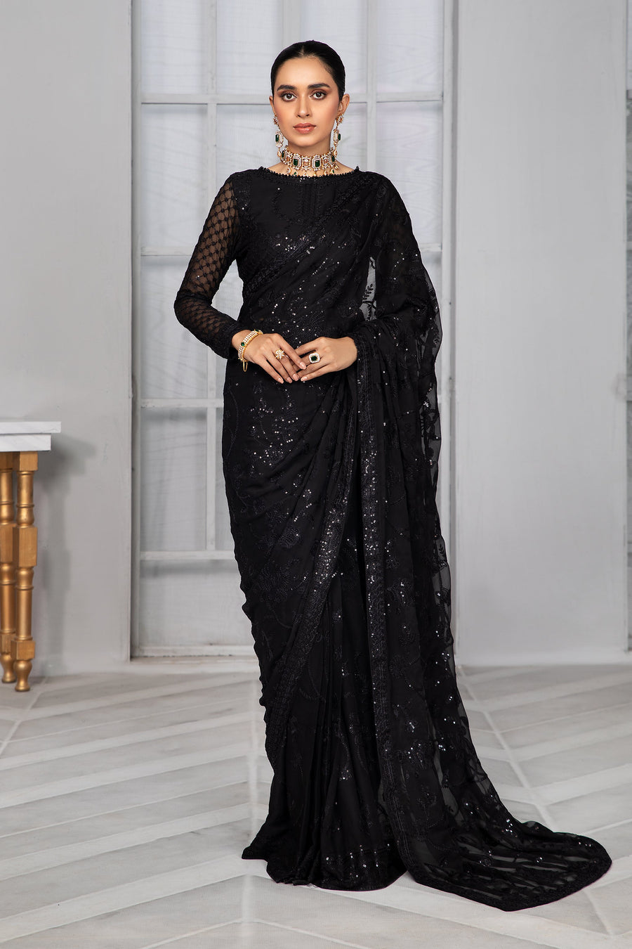 ZARIF Bahaar Unstitched Formal Embroidered 3Pc Suit ZB-02 OMROSE