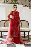 Azzal Mishri Festive Embroidered Net Unstitched 3Pc Suit M-08 Bahar