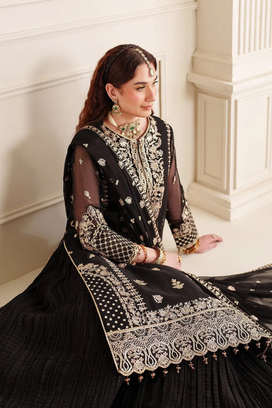 AF-DUA-3025-Soha Embroidered Chiffon